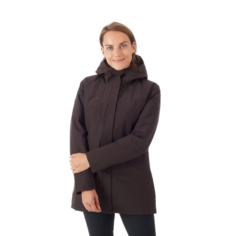 Mammut Womens Chamuera Hardshell Thermo Hooded Parka Deer-1